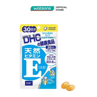 [Mã FMCGWA101 giảm 8% đơn 250K] Thực Phẩm Bảo Vệ Sức Khỏe DHC Natural Vitamin E Soybean Bổ Sung Vitamin E 30 Viên 19.6g