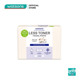 Bông Tẩy Trang Watsons Love My Softness Less Toner Facial Puffs 48 Miếng