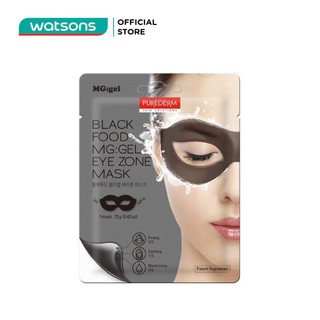 Mặt nạ mắt than hoạt tính purederm black food mg:gel eye zone mask 12g