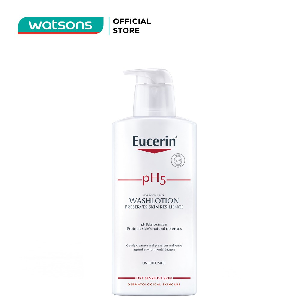 Sữa Tắm Không Mùi Cho Da Nhạy Cảm Eucerin pH5 400ml