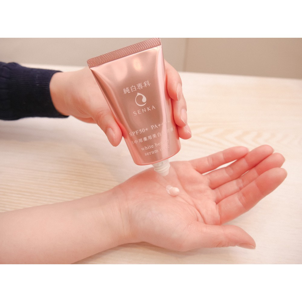 Serum Dưỡng Trắng Da Senka Kết Cấu CC White Beauty CC Serum 40g