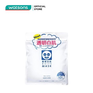Mặt Nạ Shirohada Transparent White Mask N Dưỡng Trắng 10 Miếng 180ml/Miếng