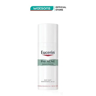 Kem Dưỡng Sáng Da Chống Nắng, Ngừa Mụn Ban Ngày Eucerin Pro Acne SPF30 50ml