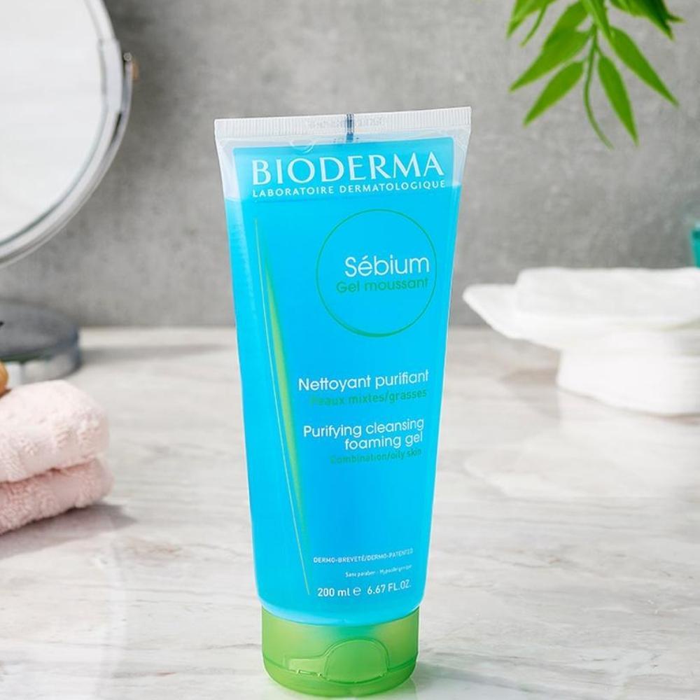 [Mã FMCGWA101 giảm 8% đơn 250K] Gel Rửa Mặt Bioderma Sébium Moussant Tạo Bọt Dành Cho Da Hỗn Hợp Và Da Dầu 200ml