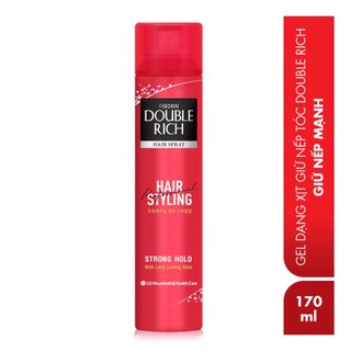 Keo Spray Tạo Kiểu Và Giữ Nếp Mạnh Double Rich 170ml