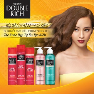 Keo Spray Tạo Kiểu Và Giữ Nếp Mạnh Double Rich 170ml