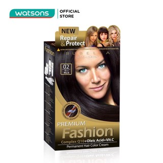 Kem Nhuộm Tóc Rubella Premium Fashion 50ml - 02 Blue Black - Xanh Đen