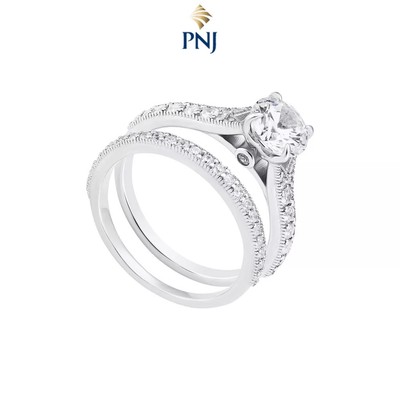 Nhẫn Bạc Đính Đá CZ PNJSilver XMXMW060079