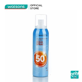 Xịt chống nắng cấp nước watsons aqua spray spf50 pa+++ 90ml