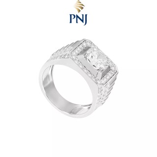 Nhẫn nam bạc đính đá cz pnjsilver xmxmw060107