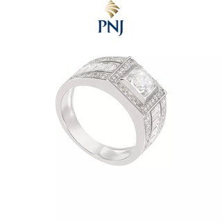 Nhẫn bạc đính đá cz pnjsilver xmxmw060105
