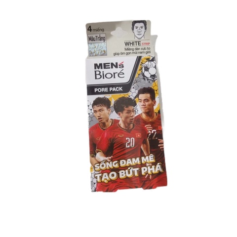 Miếng Dán Mũi Lột Mụn Biore Mát Lạnh Sảng Khoái Cho Nam 4 Miếng