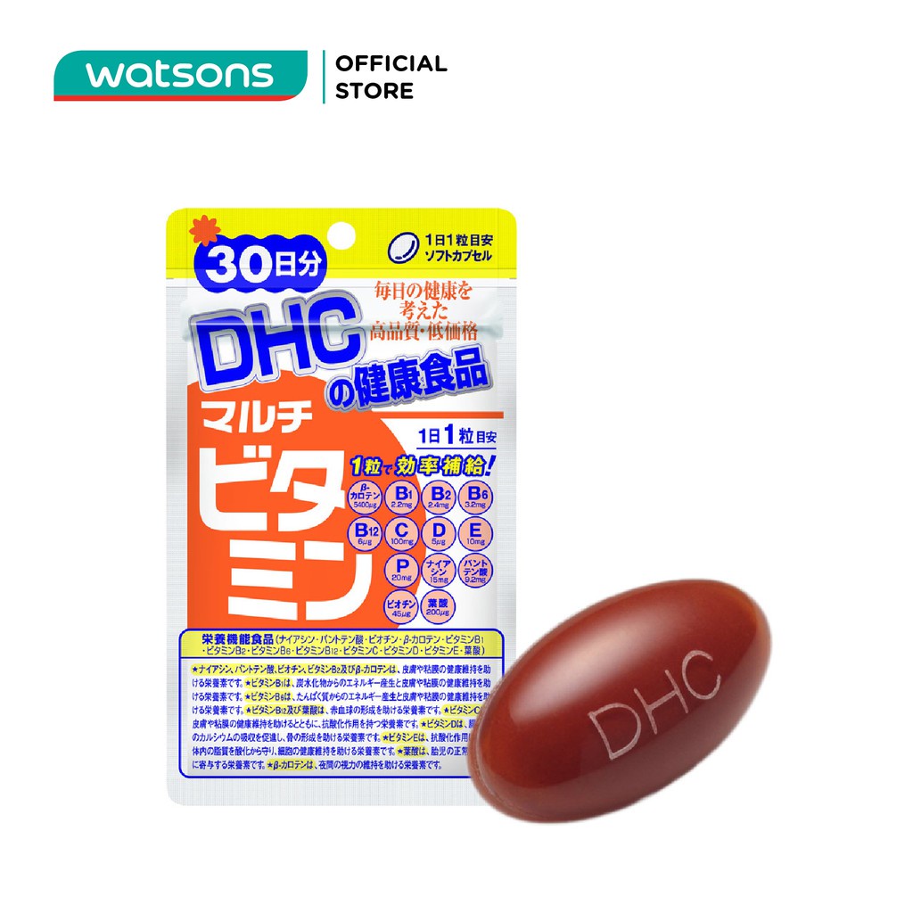 Thực Phẩm Bảo Vệ Sức Khỏe DHC Bổ Sung Vitamin Tổng Hợp Hard Capsule Viên Nang Cứng 30v/túi