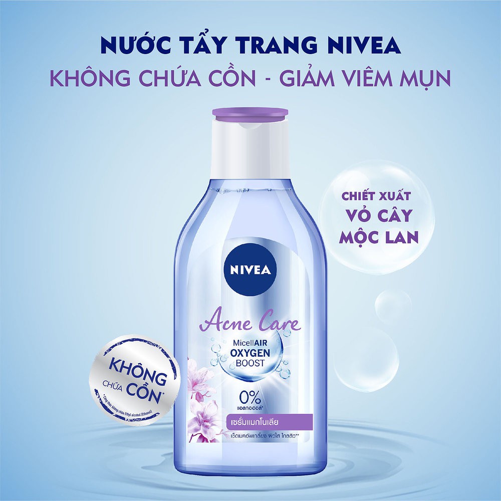 Nước Tẩy Trang Nivea Acne Care Chăm Sóc Da Mụn Dành Cho Da Mụn, Dễ Nổi Mụn 400ml