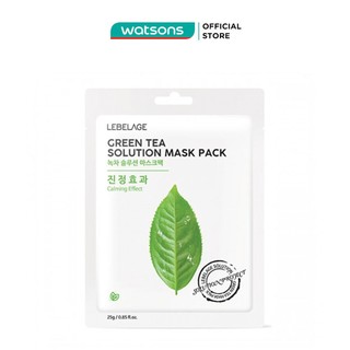 Mặt Nạ Lebelage Green Tea Solution Mask Pack Calming Effect Chiết Xuất Trà Xanh 25g