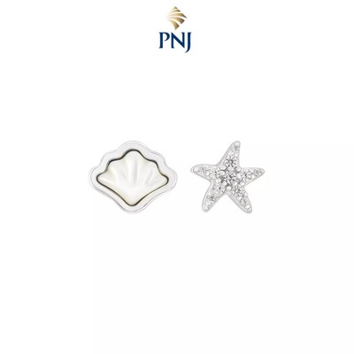 Bông tai Bạc Đính Mother of Pearl PNJSilver PMXMW060000