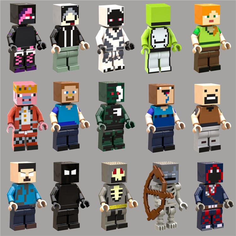 Đồ Chơi Mô Hình lego rookie Trainnee dream pig emperor Kim Cương mc minecraft Cho Bé Trai