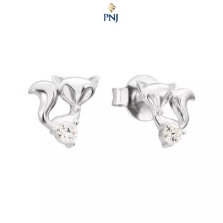 Bông tai Bạc đính đá CZ PNJSilver XMXMW060070