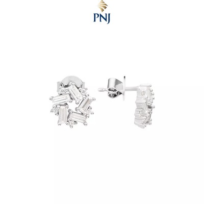 Bông tai Bạc đính đá CZ PNJSilver XMXMW060037
