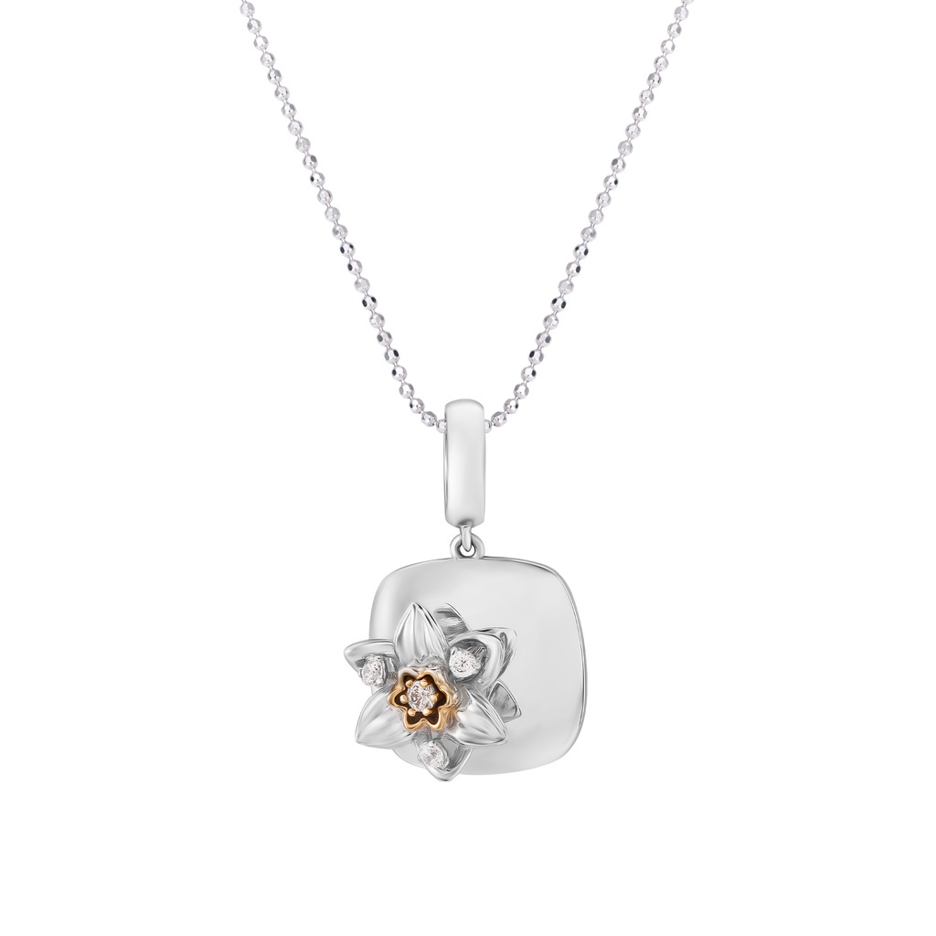 Mặt dây chuyền Bạc Đính Đá CZ PNJSilver XMXMC000020
