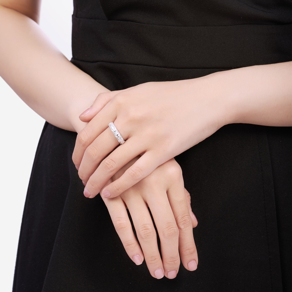 Nhẫn Bạc đính đá CZ PNJSilver XMXMW000054