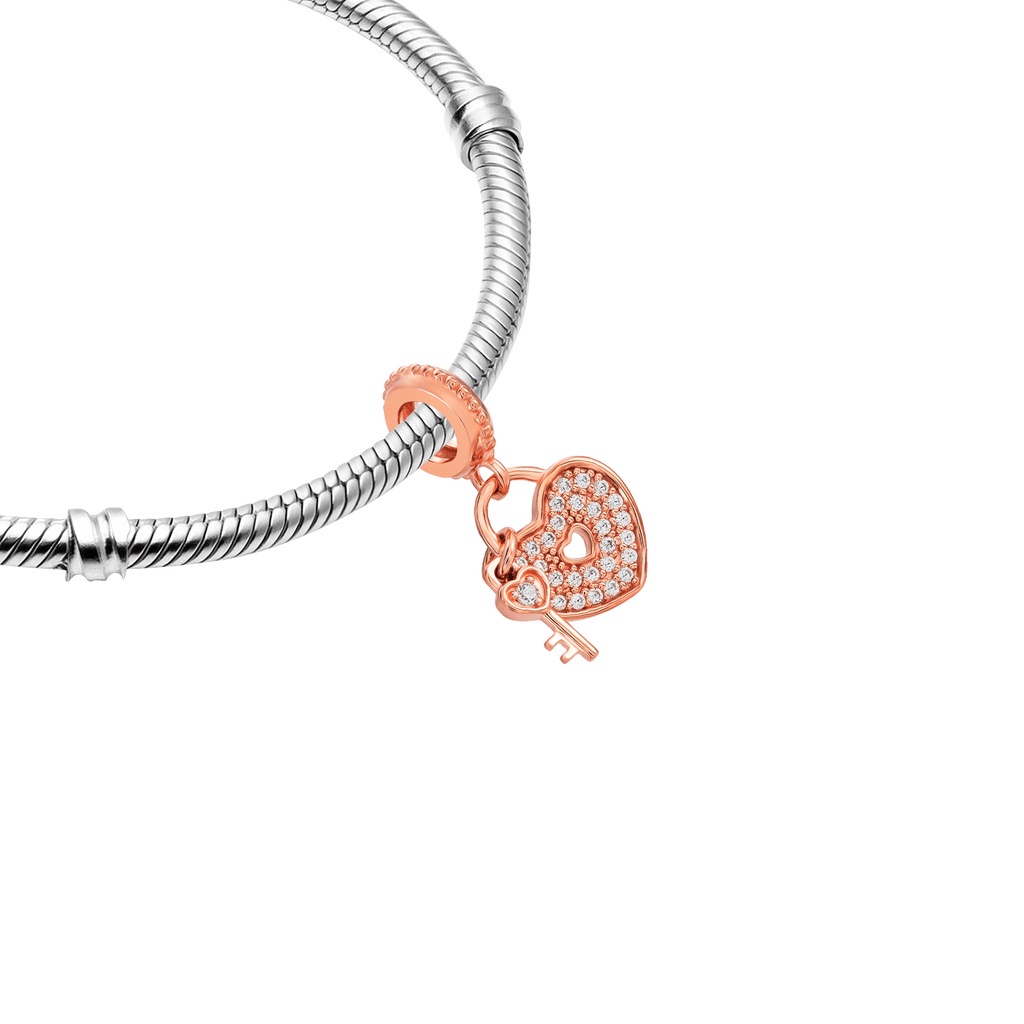 Hạt Charm Bạc Đính Đá CZ PNJSilver XMXMX060001