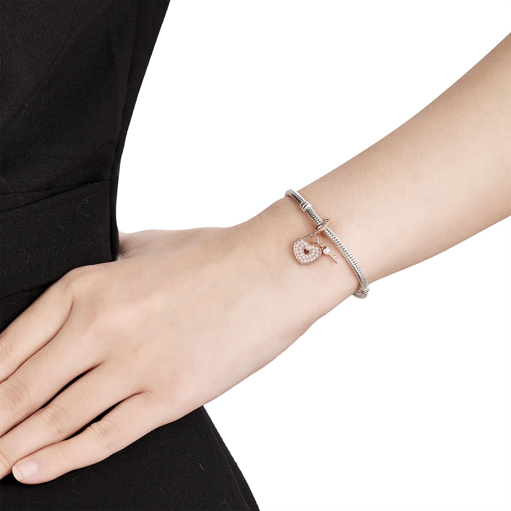 Hạt Charm Bạc Đính Đá CZ PNJSilver XMXMX060001