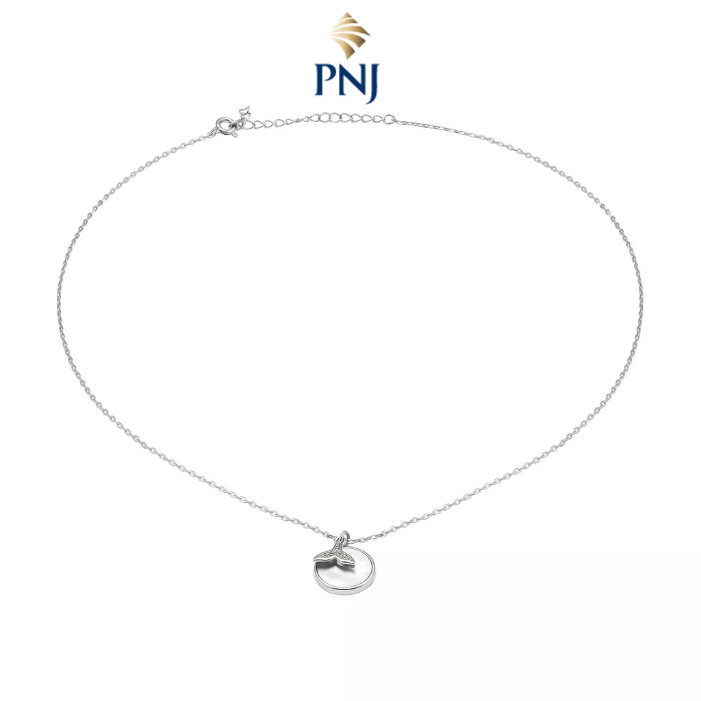 Dây cổ Bạc Đính Mother of Pearl PNJSilver PMXMW060000