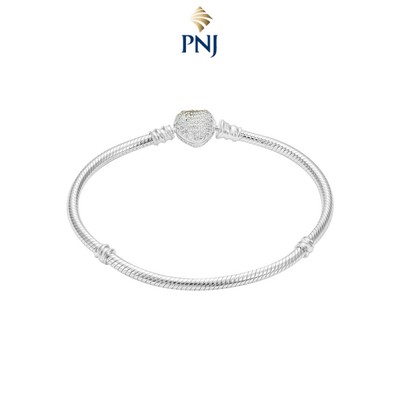 Lắc tay charm Bạc đính đá CZ PNJSilver XMXMW060003