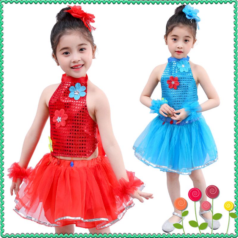 Đầm Công Chúa pettiskirt 8.30 Đính Kim Sa Lấp Lánh Dùng Biểu Diễn Nhảy Múa Cho Bé Gái