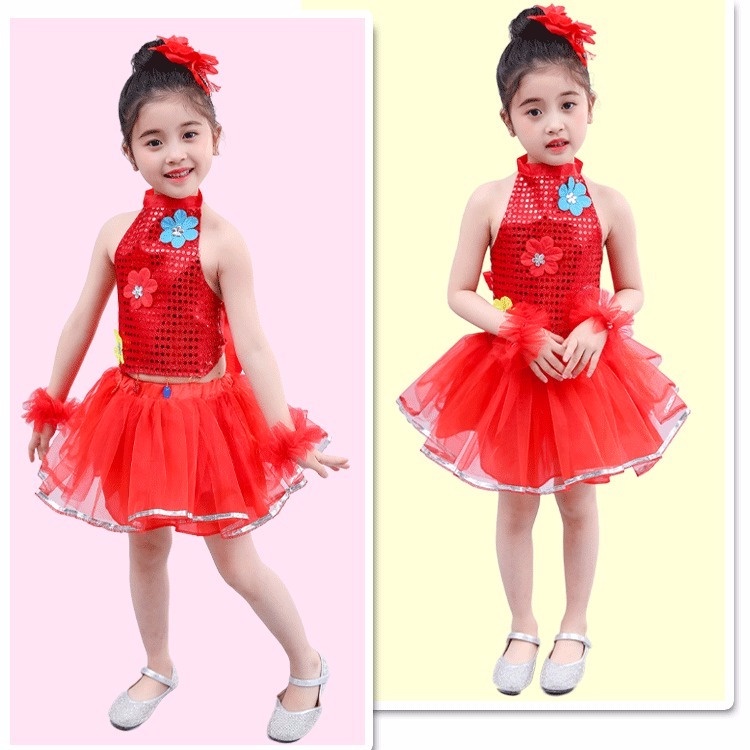 Đầm Công Chúa pettiskirt 8.30 Đính Kim Sa Lấp Lánh Dùng Biểu Diễn Nhảy Múa Cho Bé Gái