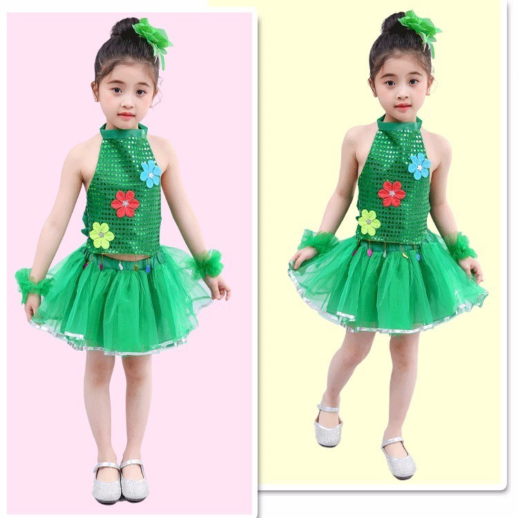 Đầm Công Chúa pettiskirt 8.30 Đính Kim Sa Lấp Lánh Dùng Biểu Diễn Nhảy Múa Cho Bé Gái