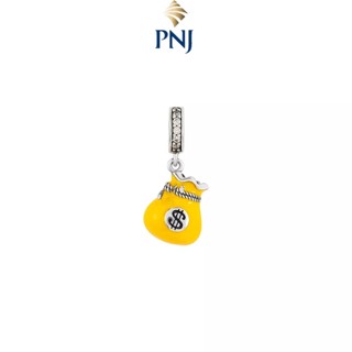 Hạt charm bạc đính đá cz pnjsilver xmxmc060006