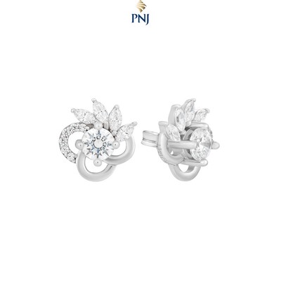 Bông tai bạc đính đá ECZ PNJSilver XMXMW000028