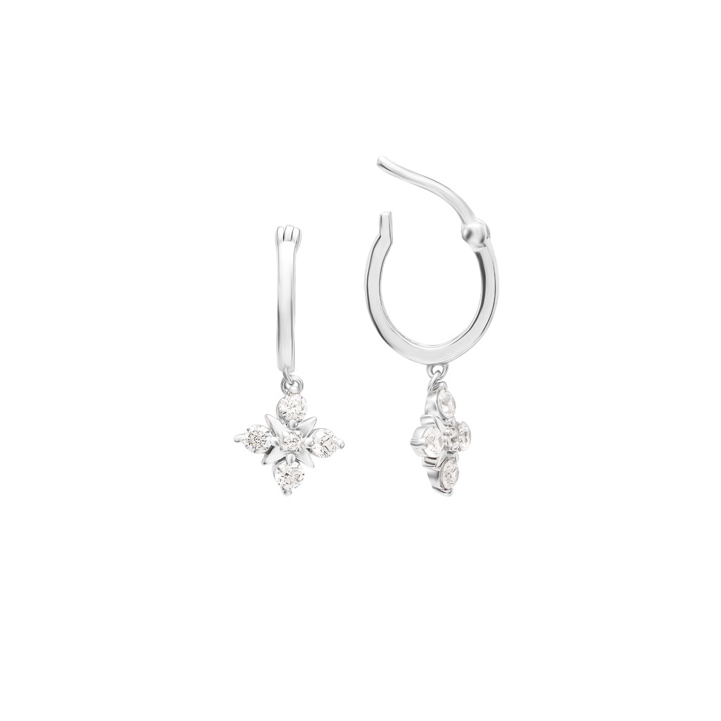 Bông tai Bạc đính đá ECZ PNJSilver XMXMW000035