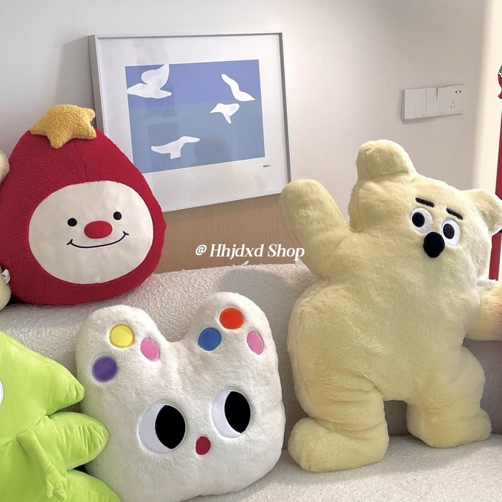Thú Nhồi Bông Hình Gấu / Mèo Dễ Thương Trang Trí Giường Ngủ / Ghế sofa