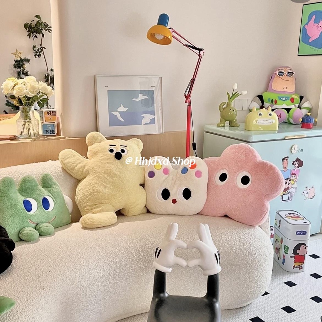 Thú Nhồi Bông Hình Gấu / Mèo Dễ Thương Trang Trí Giường Ngủ / Ghế sofa