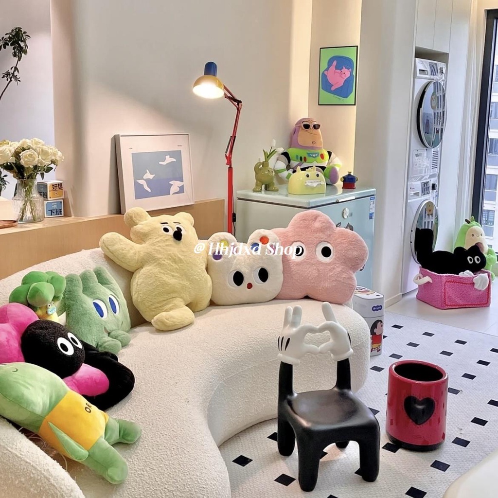 Thú Nhồi Bông Hình Gấu / Mèo Dễ Thương Trang Trí Giường Ngủ / Ghế sofa