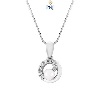 Mặt dây chuyền bạc đính ngọc trai Freshwater Pearl PNJSilver PFXMK000007