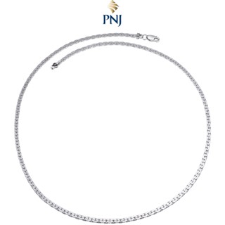 Dây chuyền nam bạc MANCODE by PNJ dây cong dập dẹp 0000K000039