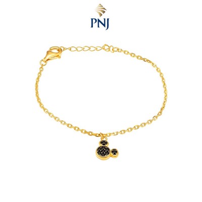 Lắc tay trẻ em Bạc đính đá CZ Disney|PNJ XMXMS060000