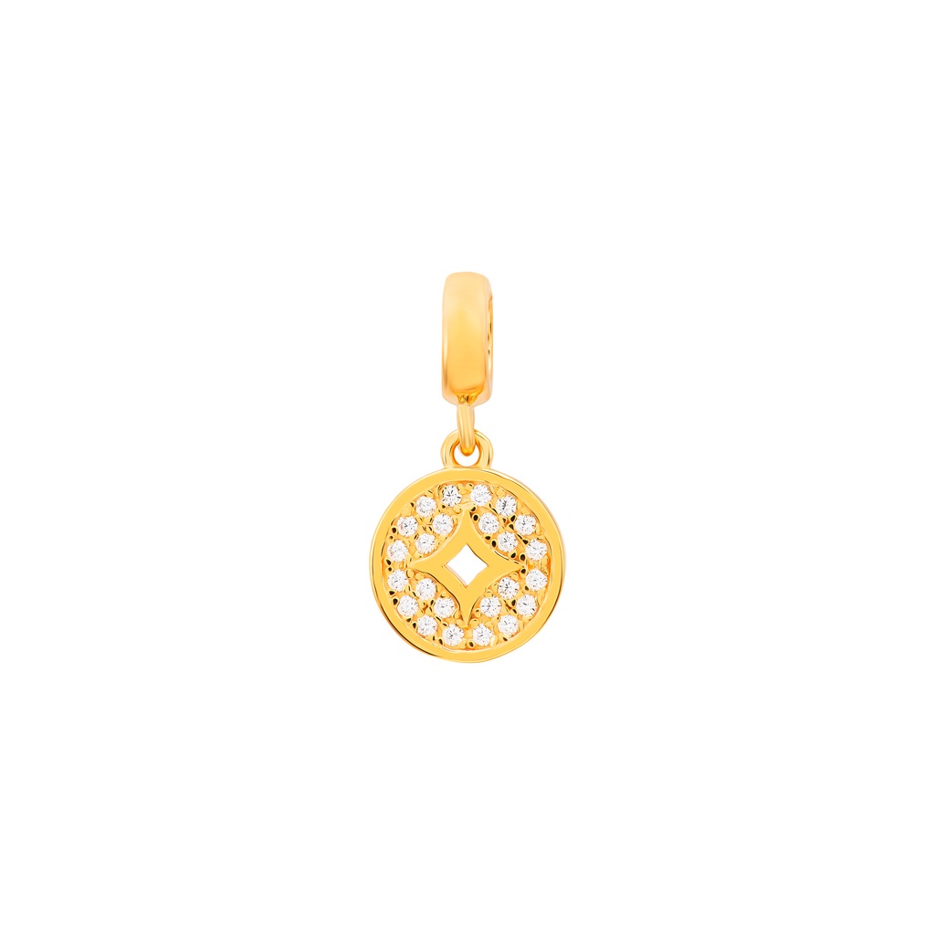 Hạt Charm Bạc đính đá CZ PNJSilver XMXMY060004