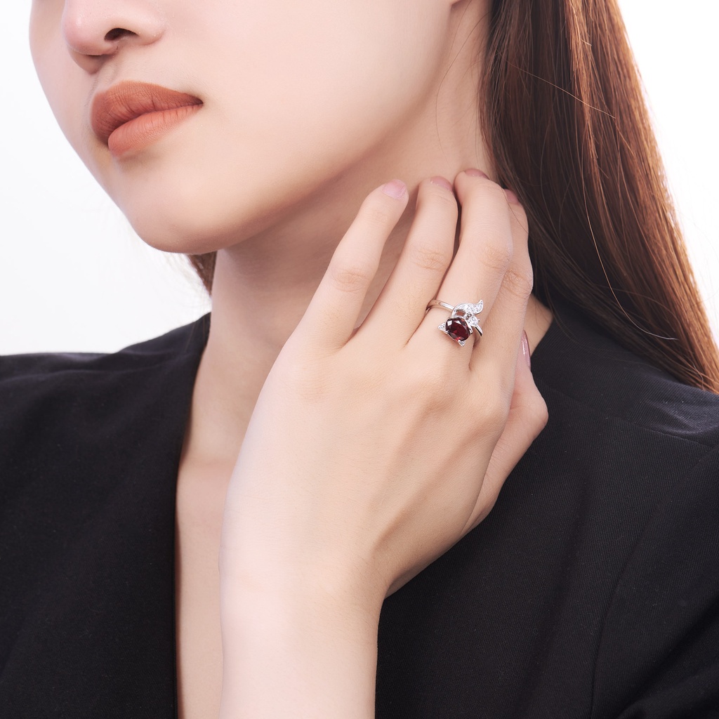 Nhẫn Bạc đính đá Sythentic PNJSilver ZTXMW060007