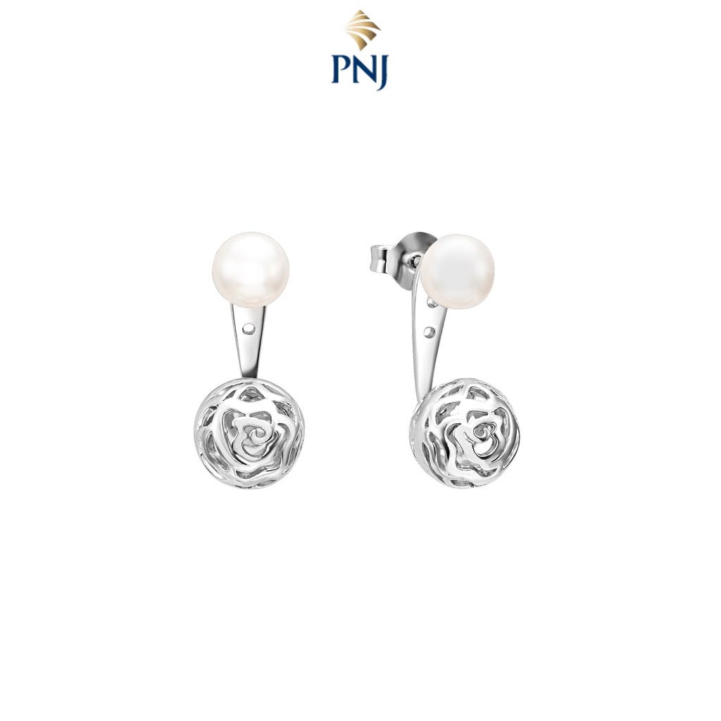 Bông tai Bạc Ngọc trai nhân tạo PNJSilver NHNHW000001