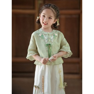 Bộ hán phục cách tân mỏng phong cách cổ điển cho bé gái bộ đồ bơi liền thân 8.30.8.8.30.8cm thiết kế dễ thương cho bé gái