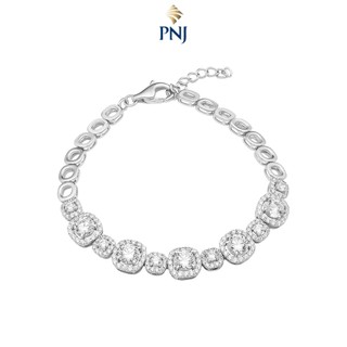 Lắc tay bạc đính đá cz pnjsilver xmxmk000023