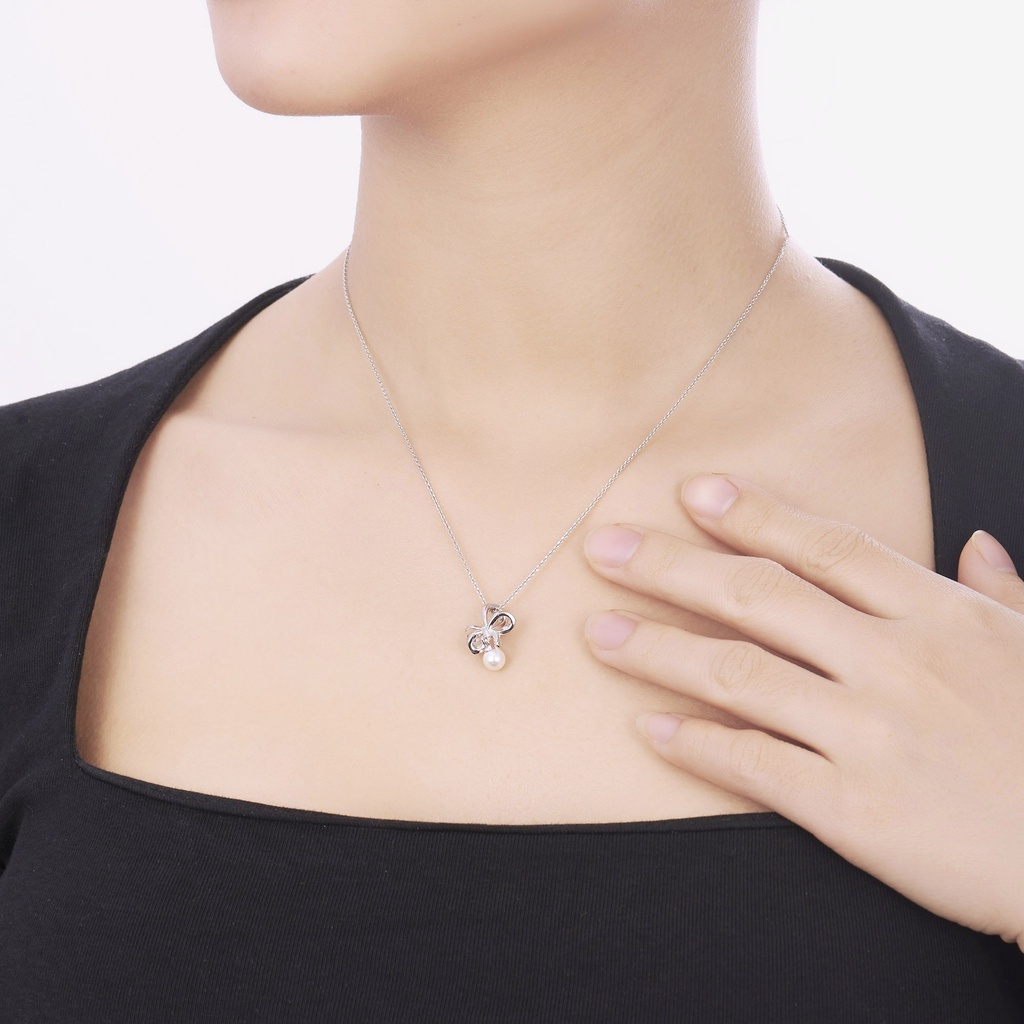 Mặt dây chuyền Bạc đính ngọc trai PNJSilver NHXMW060001