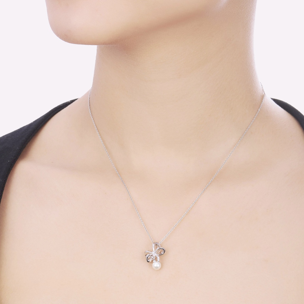 Mặt dây chuyền Bạc đính ngọc trai PNJSilver NHXMW060001