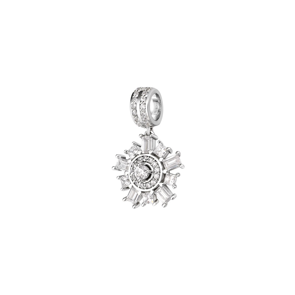 Hạt Charm Bạc đính đá CZ PNJSilver XMXMW000019