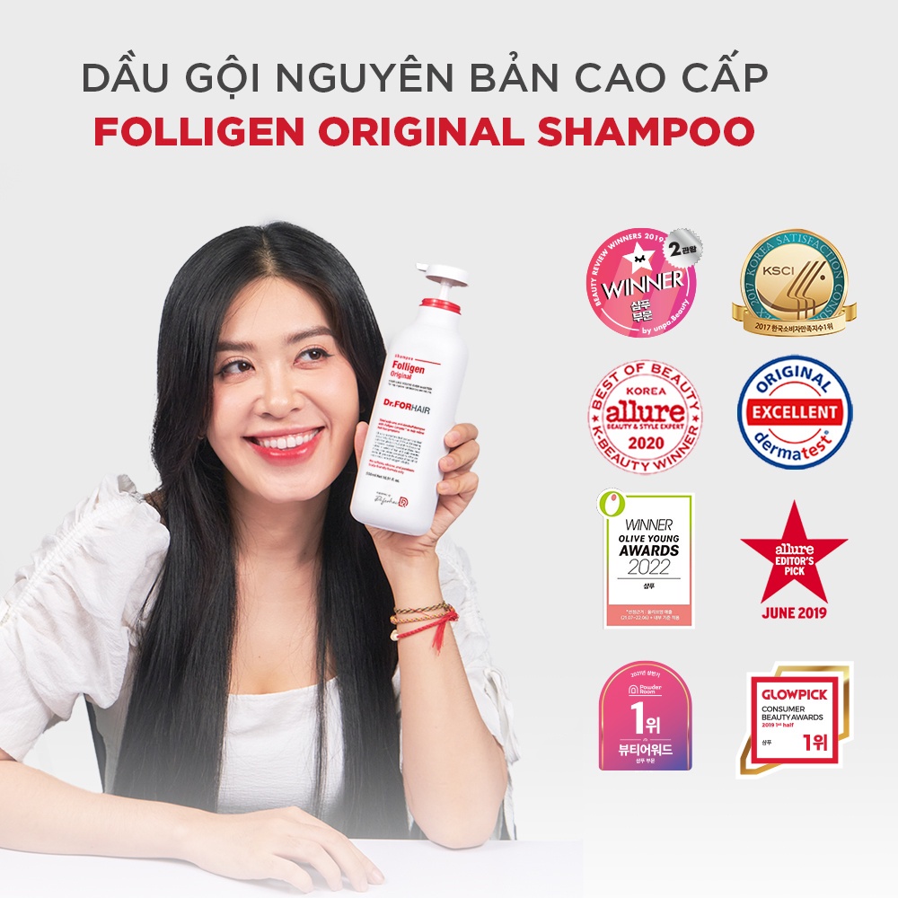 Dầu Gội Dr.FORHAIR Folligen Original Shampoo 300ml